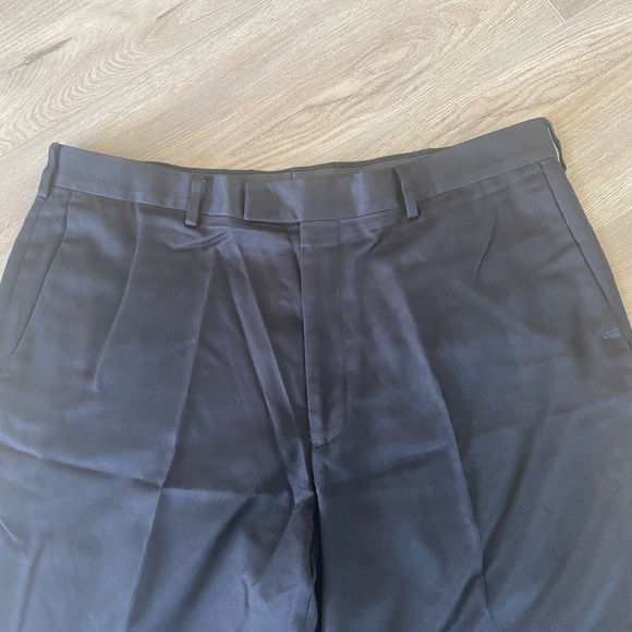 2 Pair Men’s Perry Ellis Dress Pants Slacks Trousers Black/Tan (Cuffed) 36X30 - Picture 4 of 8